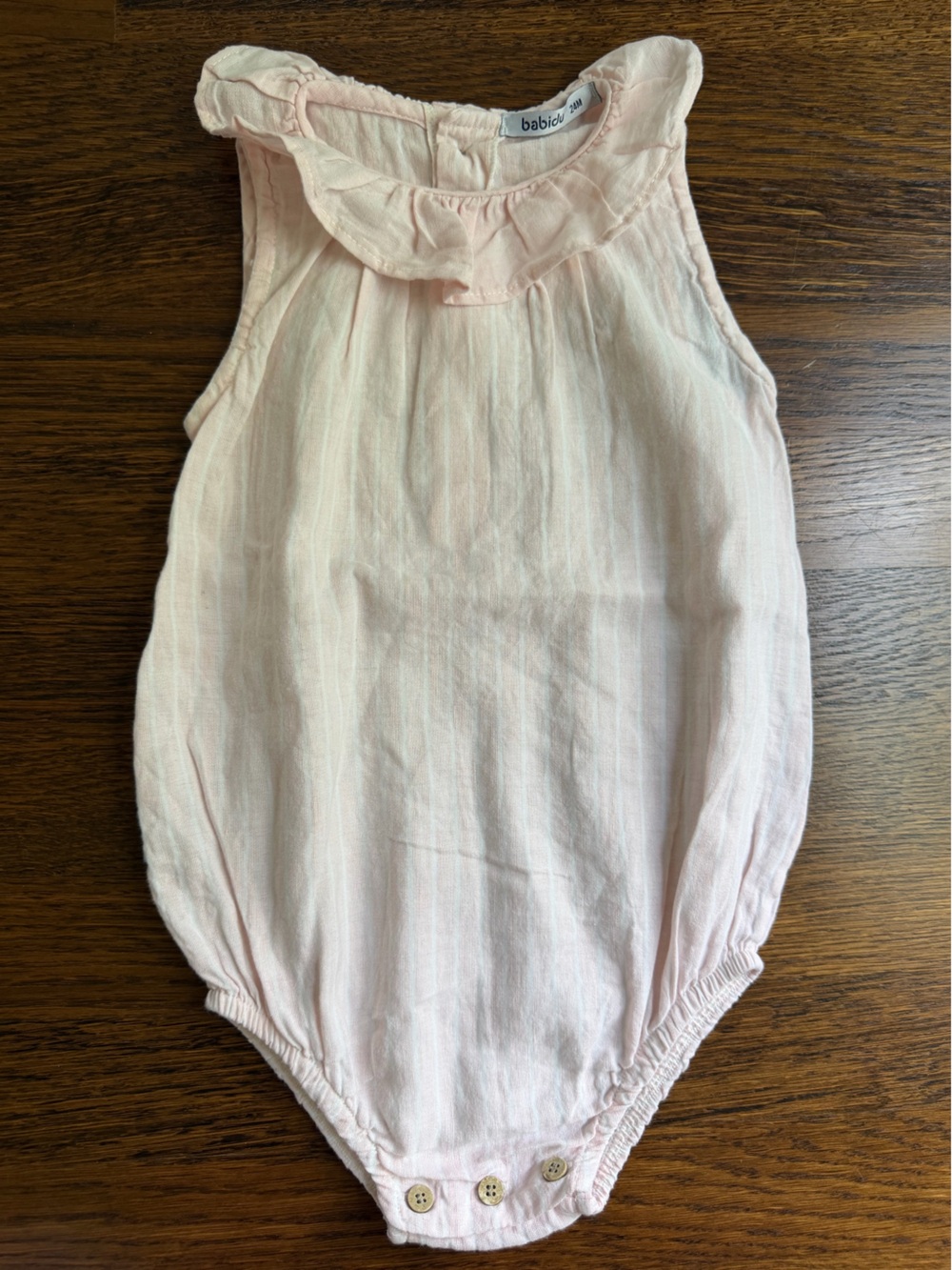 Babidu Soft Light Pink Baby Romper 24m